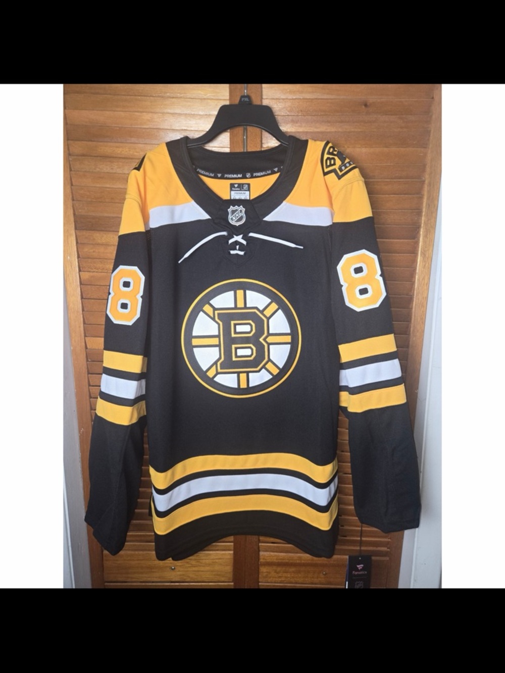 Fanatics Boston Bruins David Pastrnak Premium NHL Jersey Size 54